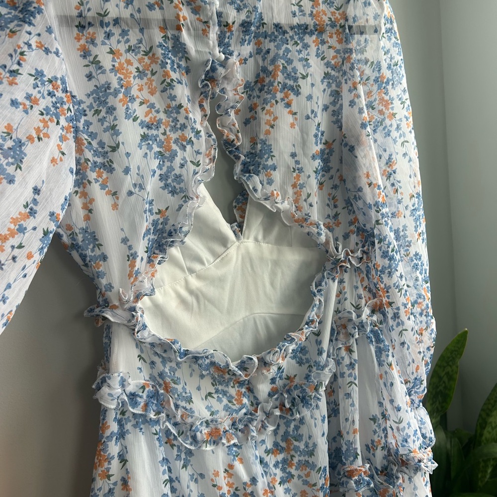 Floral Ruffle Dress - Picture 3 of 7